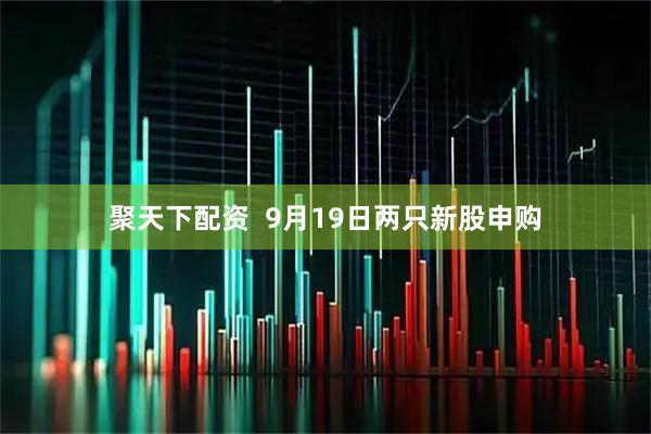 聚天下配资  9月19日两只新股申购